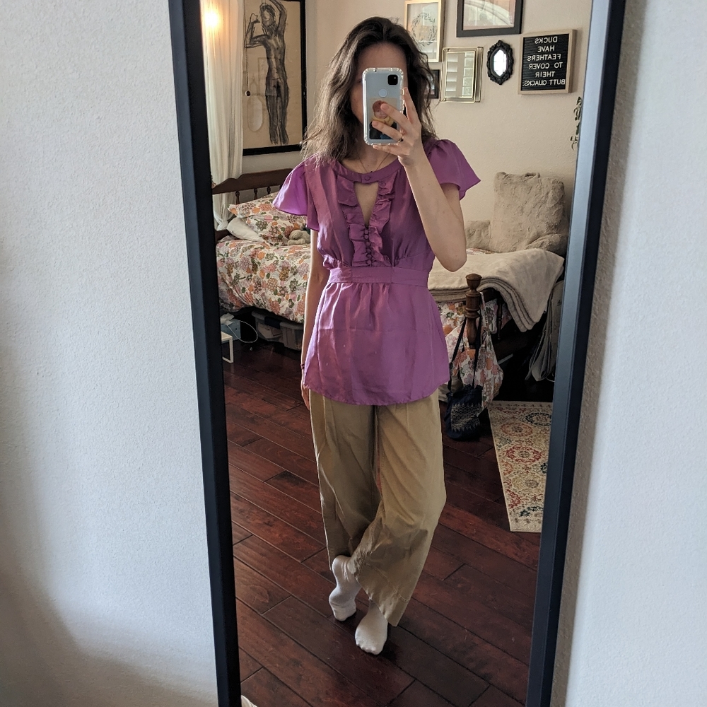 Silk Y2K blouse